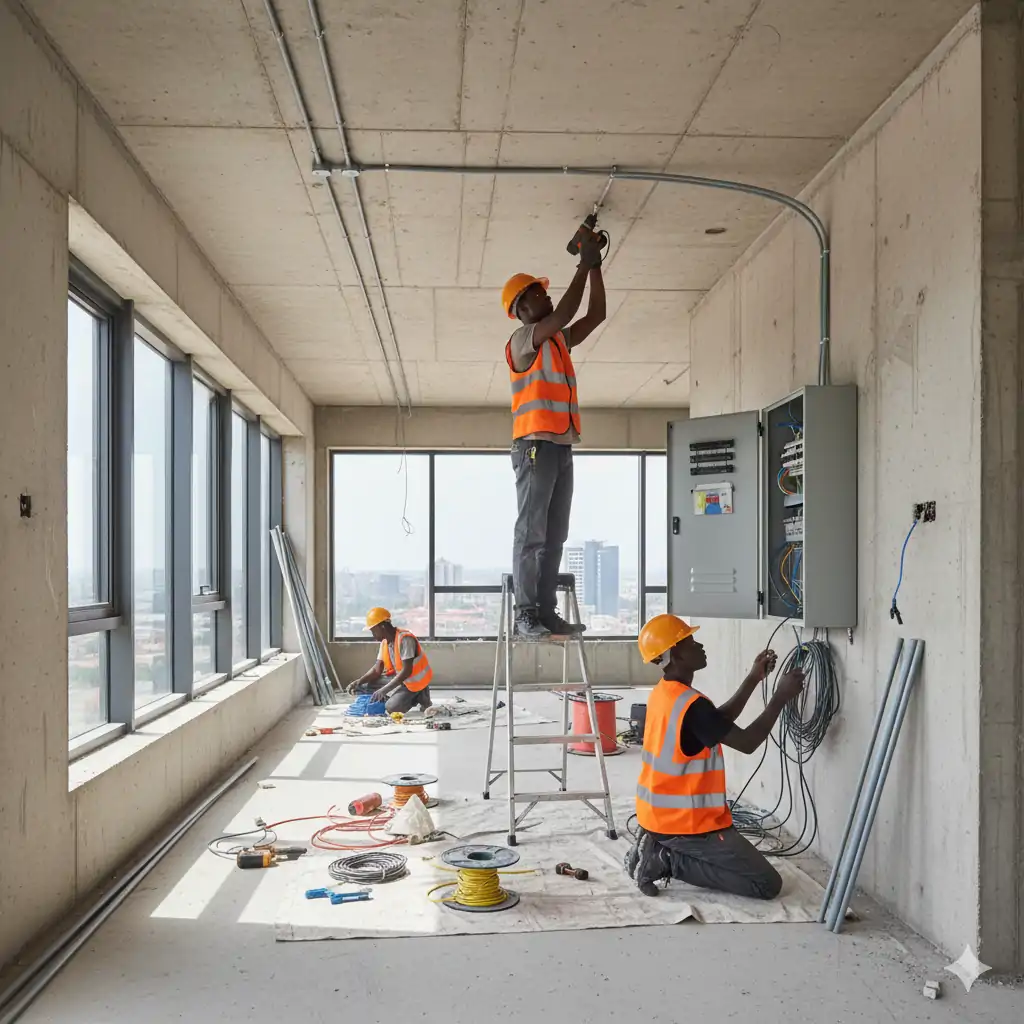 Multi-storey electrical installation by CCK Power Solutions