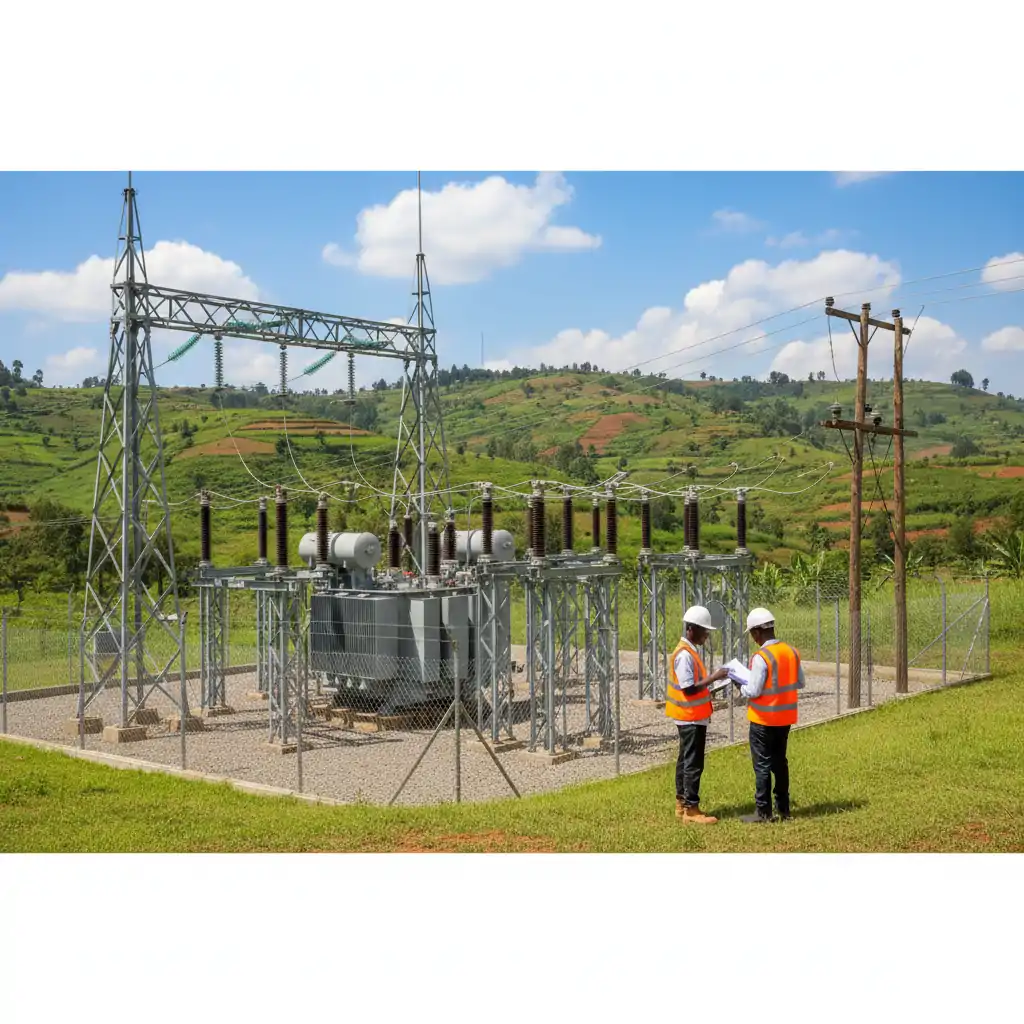 Transformers up to 33kV and LV line construction